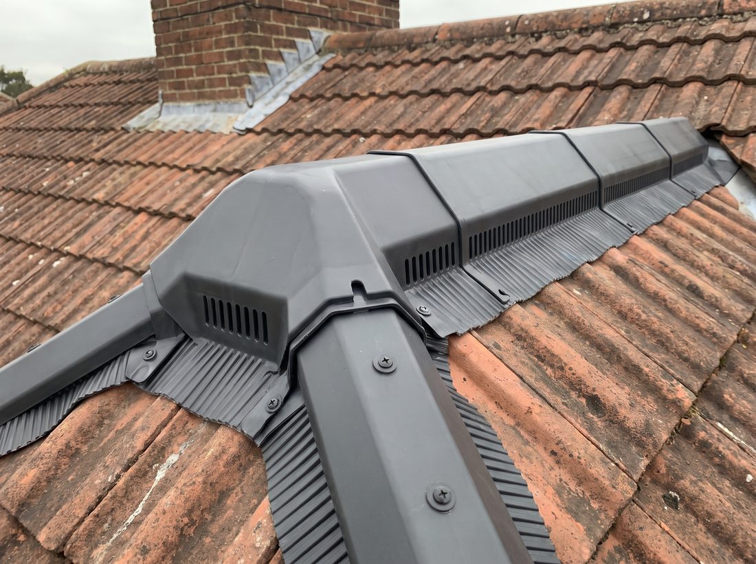 Dry Ridge Roofing in progress by Roofcraft