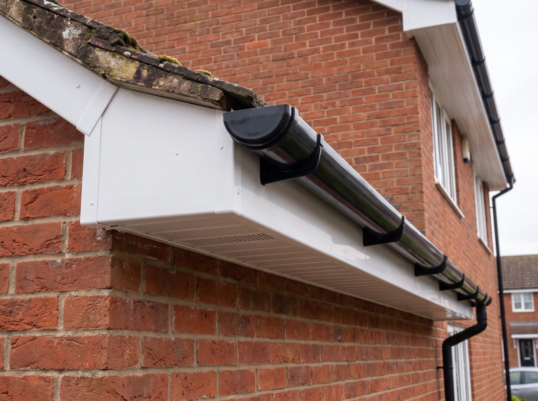 uPVC Fascias & Soffits in progress by Roofcraft