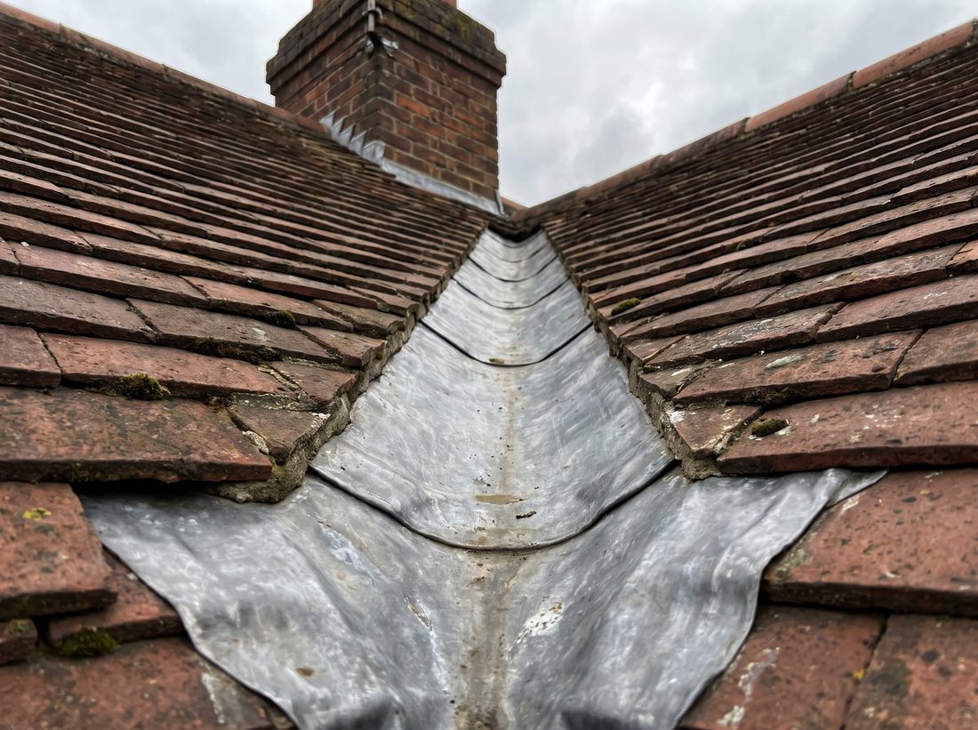 Leadwork in progress by Roofcraft