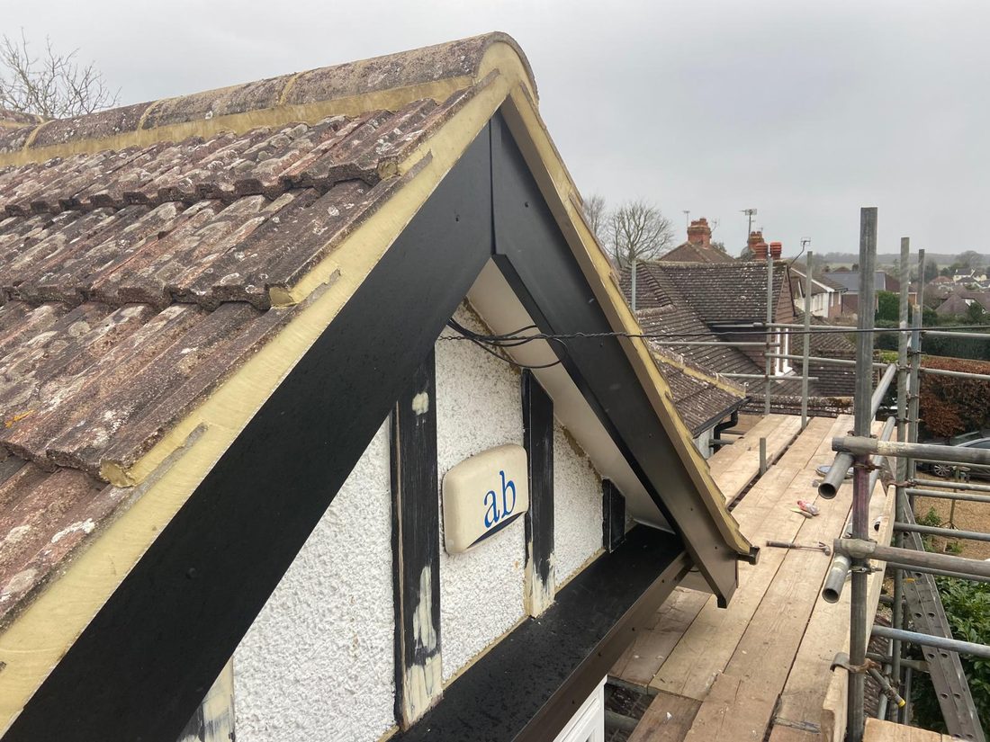 Roof Repairs in progress by Roofcraft