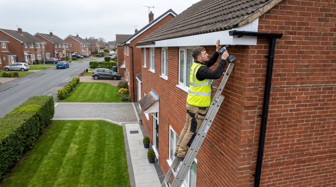 Roofline Services in progress by Roofcraft